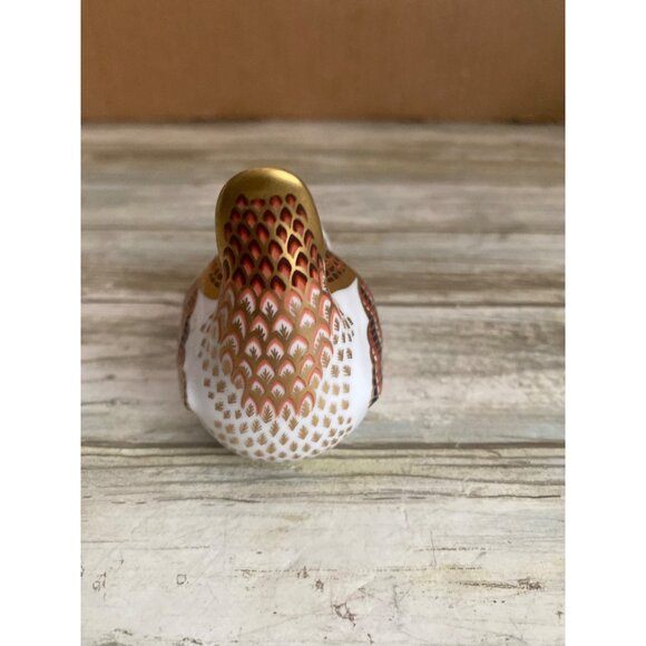 1997 Royal Crown Derby Jenny Wren Bird Paperweight with Gold Stopper – FLAW - Picture 4 of 8